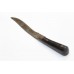 Antique Dagger Knife old Steel Blade black horn chip Handle 7 inch